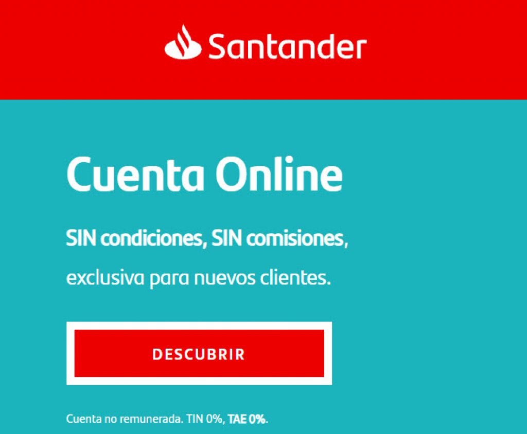 cuenta online santander opiniones