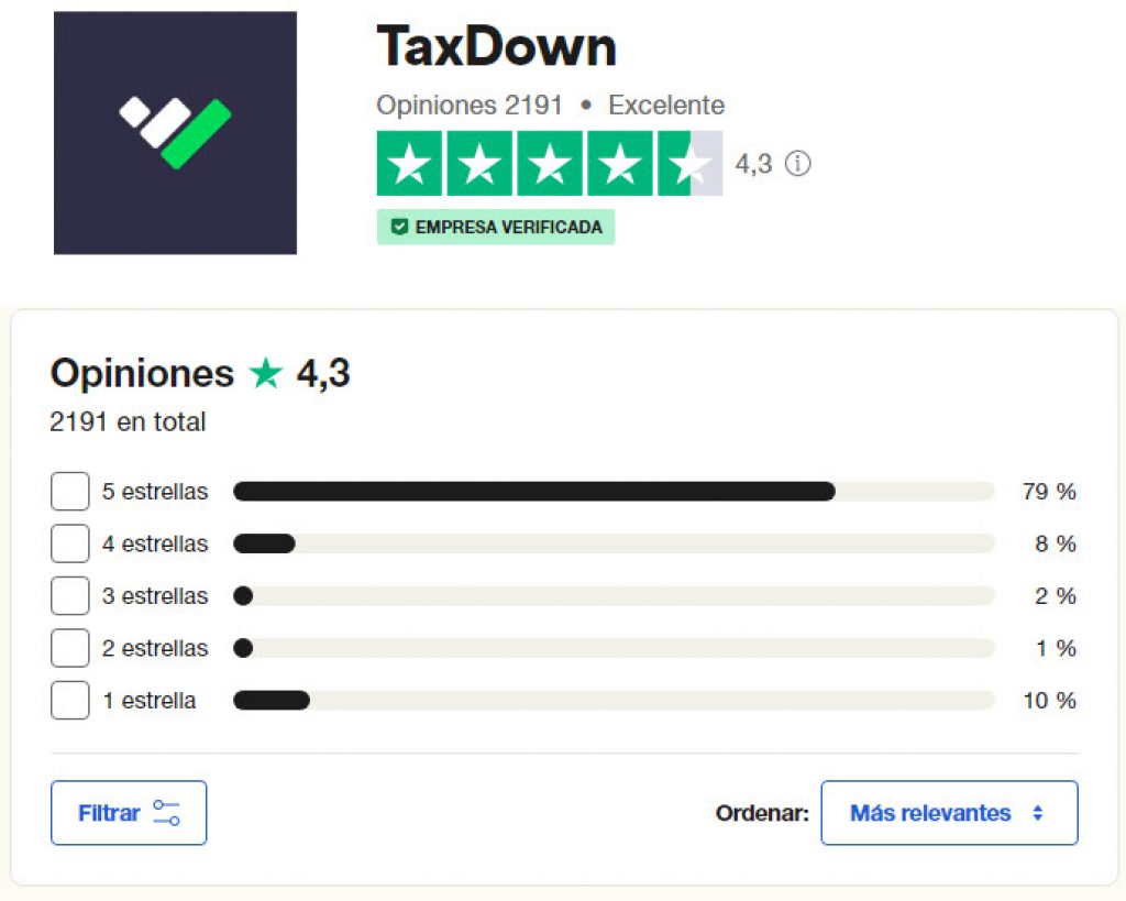 opiniones Taxdown