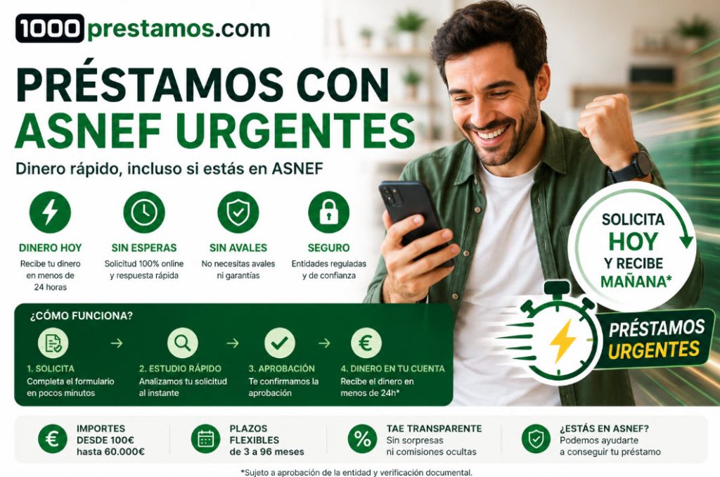 Préstamos con ASNEF urgentes